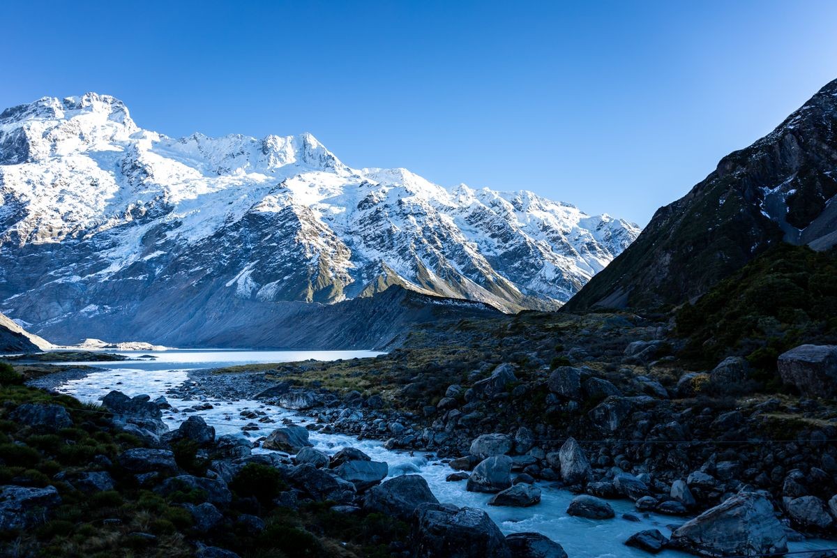 Mt Cook National Park in Autumn, New Zealand