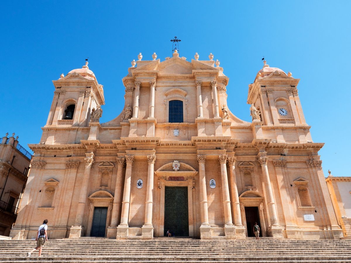 Noto Cathedral is a Roman Catholic cathedral in Noto in Sicily, Italy. Its construction, in the style of the Sicilian Baroque.