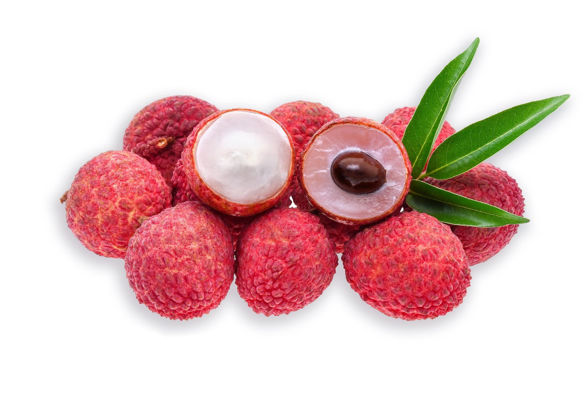 lychee isolated on white background