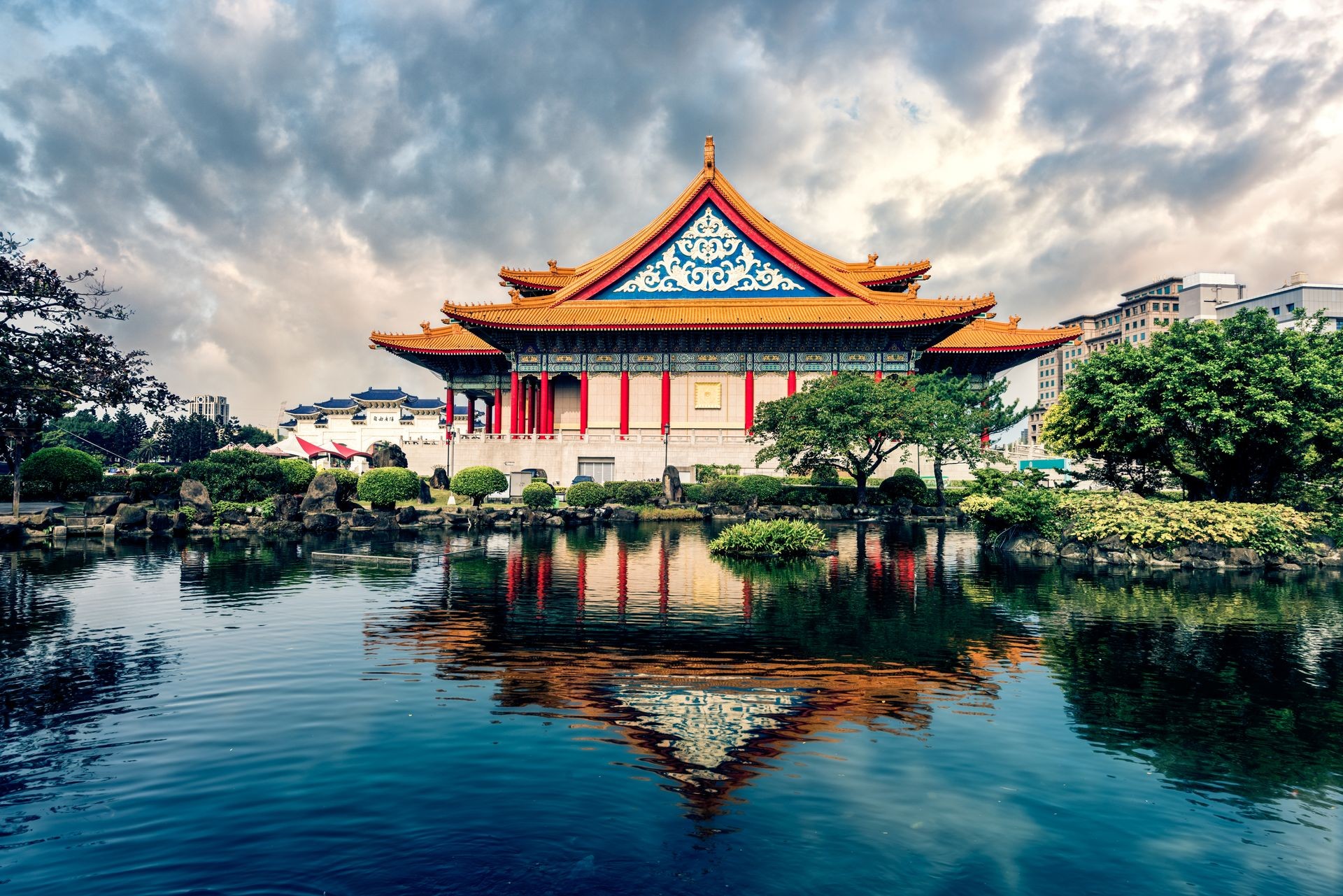 National Concert Hall of Taiwan in Chiang Kai Shek memorial hall , Taipei, Taiwan.