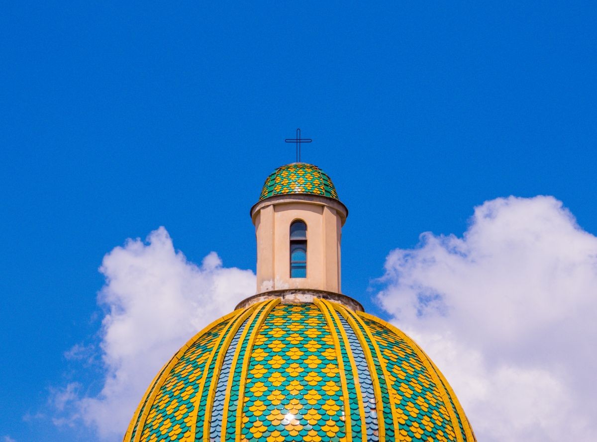 Chiesa di Santa Croce e Purgatorio al Mercato (Church of The Holy Cross and Purgatory at the Market) in Naples, Italy 