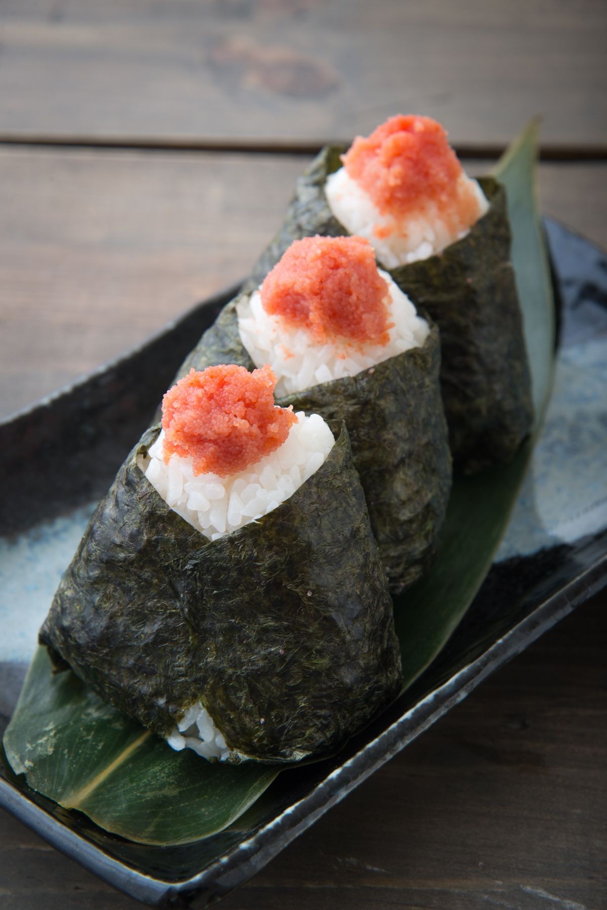 japanese onigiri with tarako, cod roe