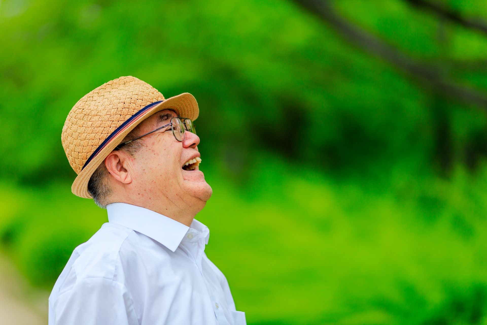 senior men walking outdoors